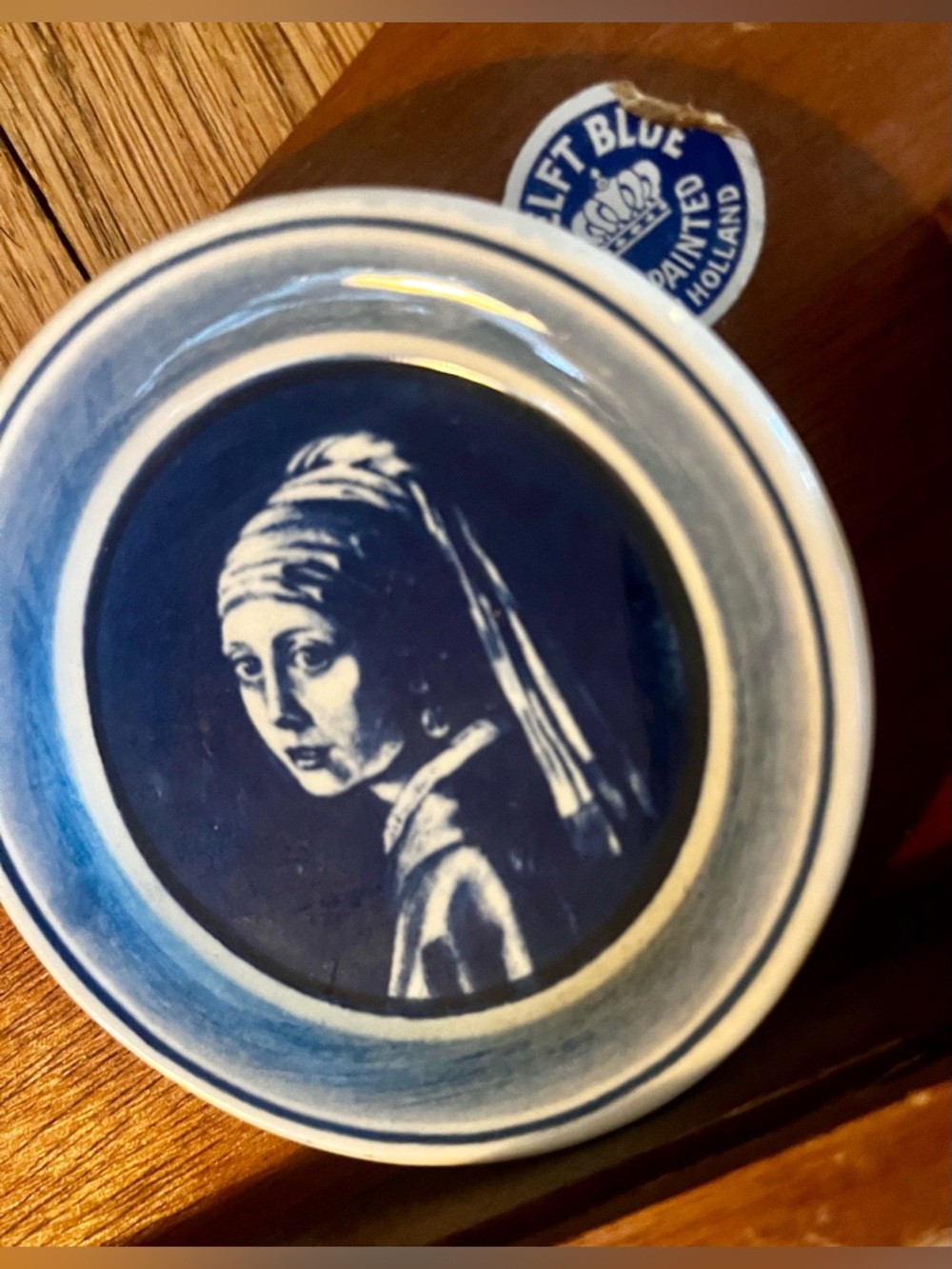 Delft Blue Antique/RARE Portrait Small Plate Display (5) - Picture 10 of 12